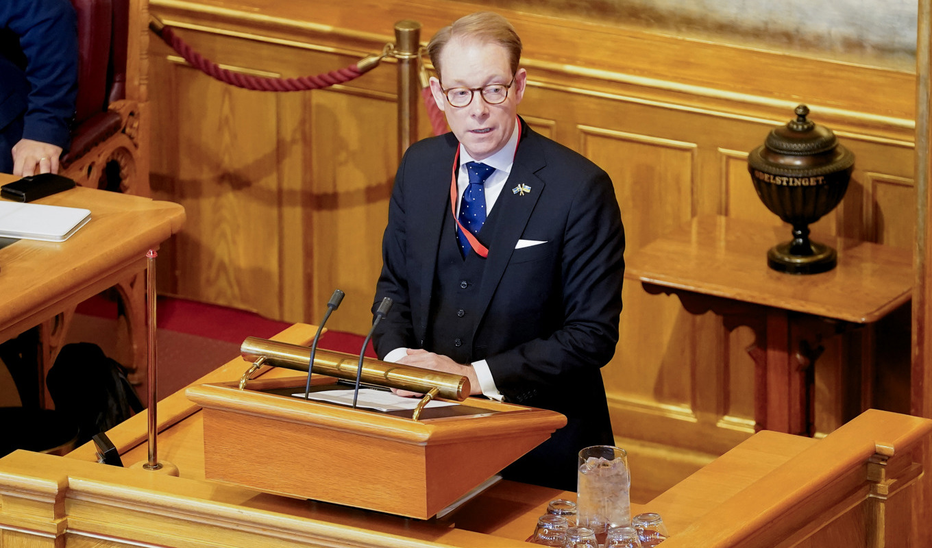 Vänsterpartiet KU-anmäler utrikesminister Tobias Billström (M). Foto: Terje Bendiksby/NTB/TT