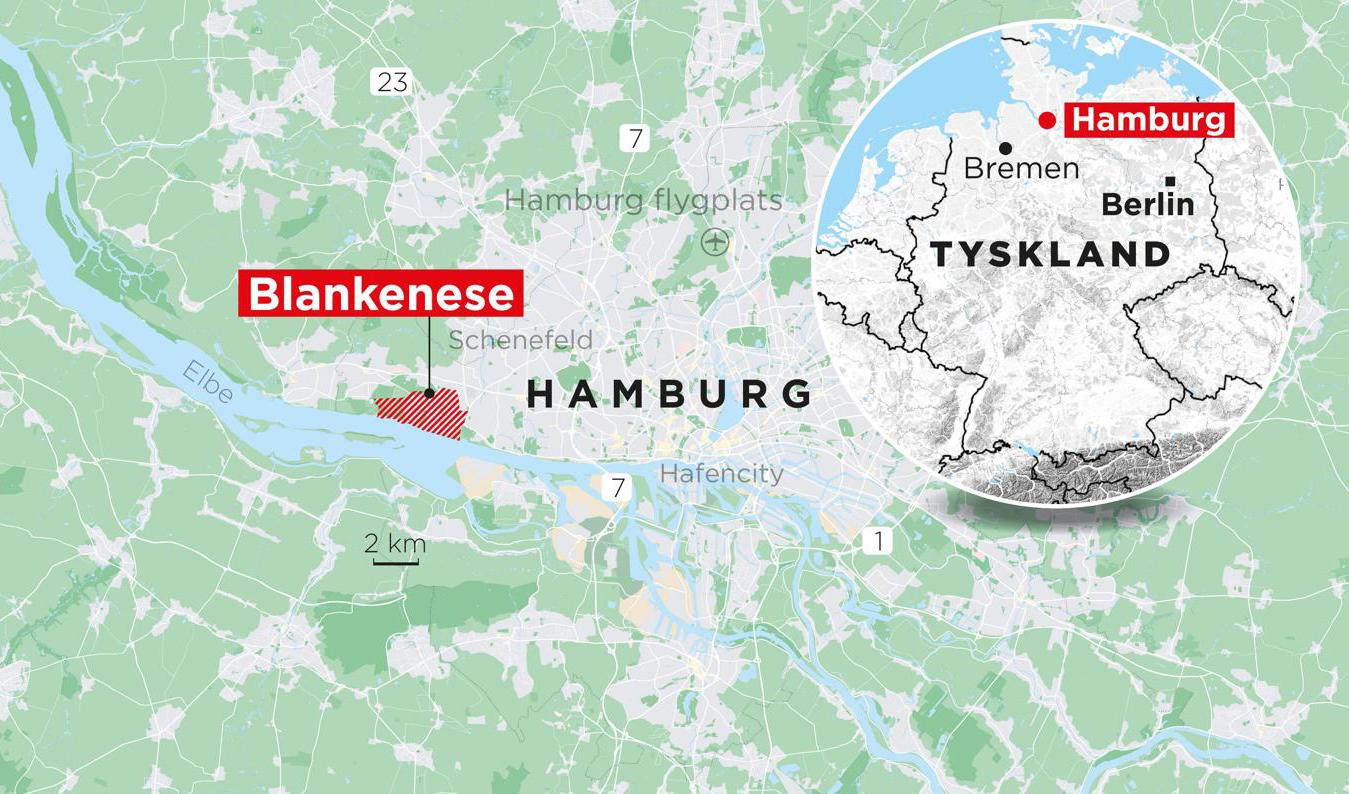 Det ägde rum i västra Hamburg. Foto: Johan Hallnäs/TT