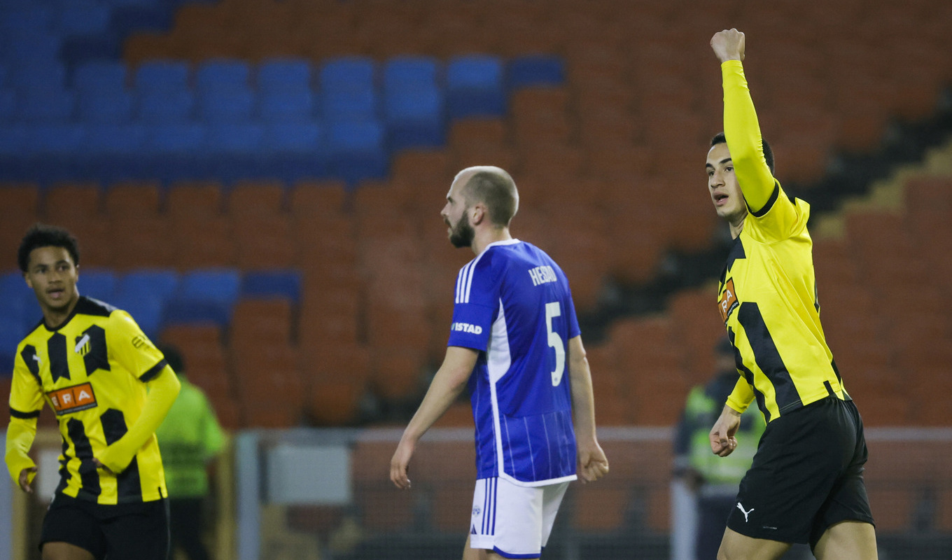 Srdjan Hrstic reducerade men Häcken förlorade med 1–3. Foto: Adam Ihse/TT