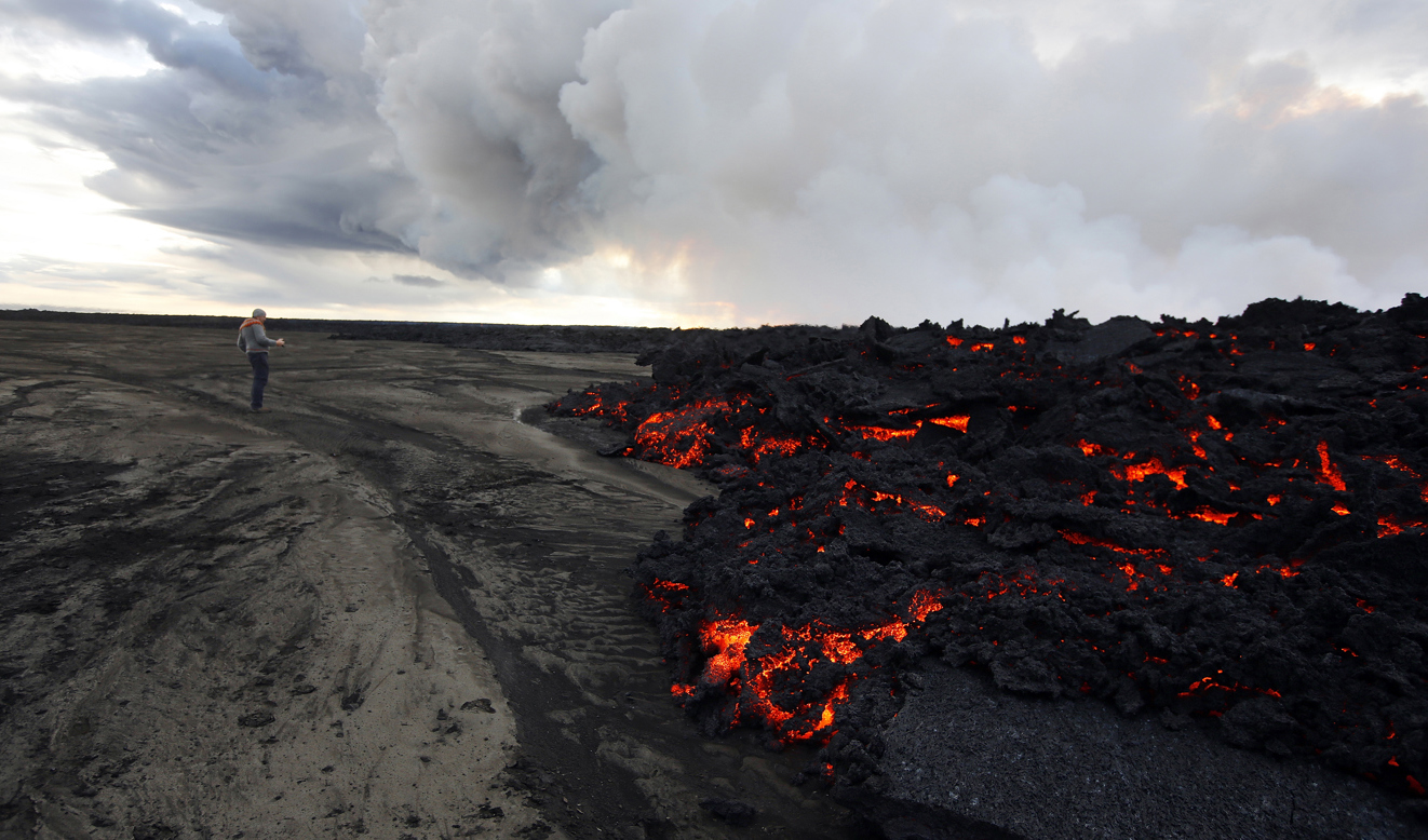 Arkivbild från Dyngjujökull i centrala Island. Foto: Eggert Johannesson/AP/TT