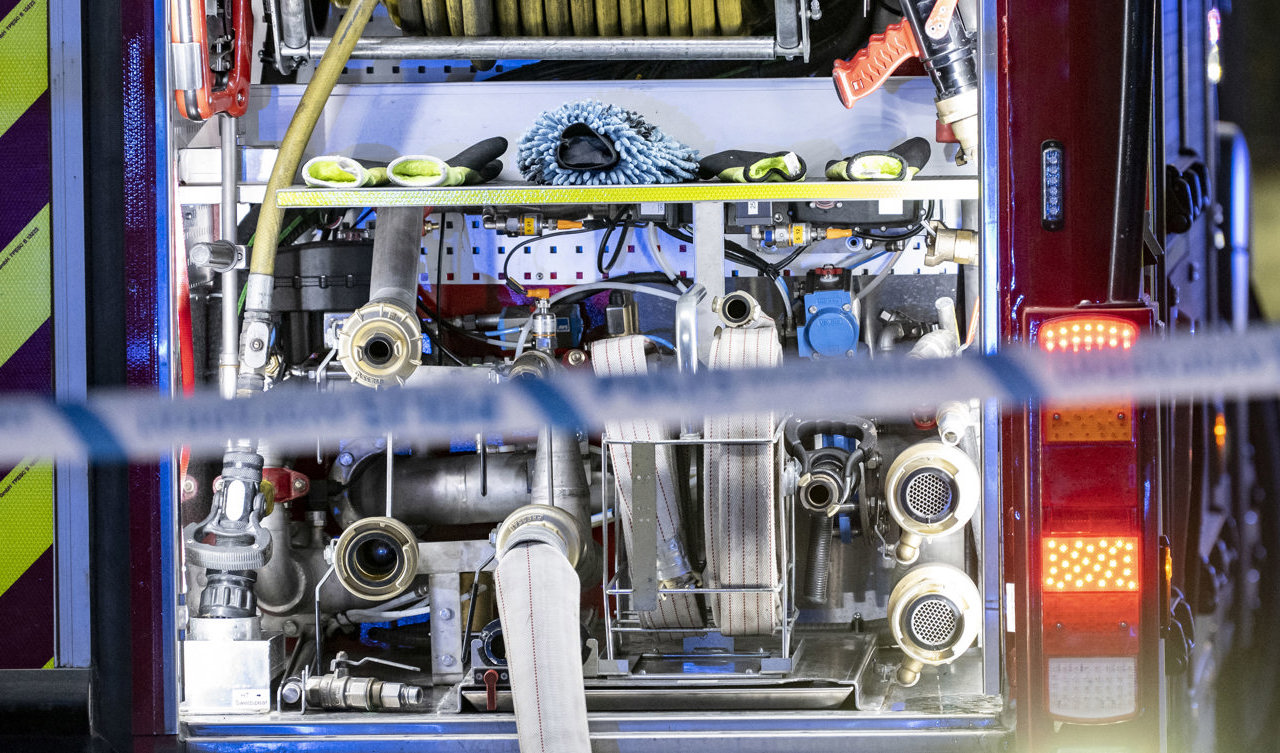 Skadeläget för den person som förts sill sjukhus är oklart. Arkivbild. Foto: Johan Nilsson/TT