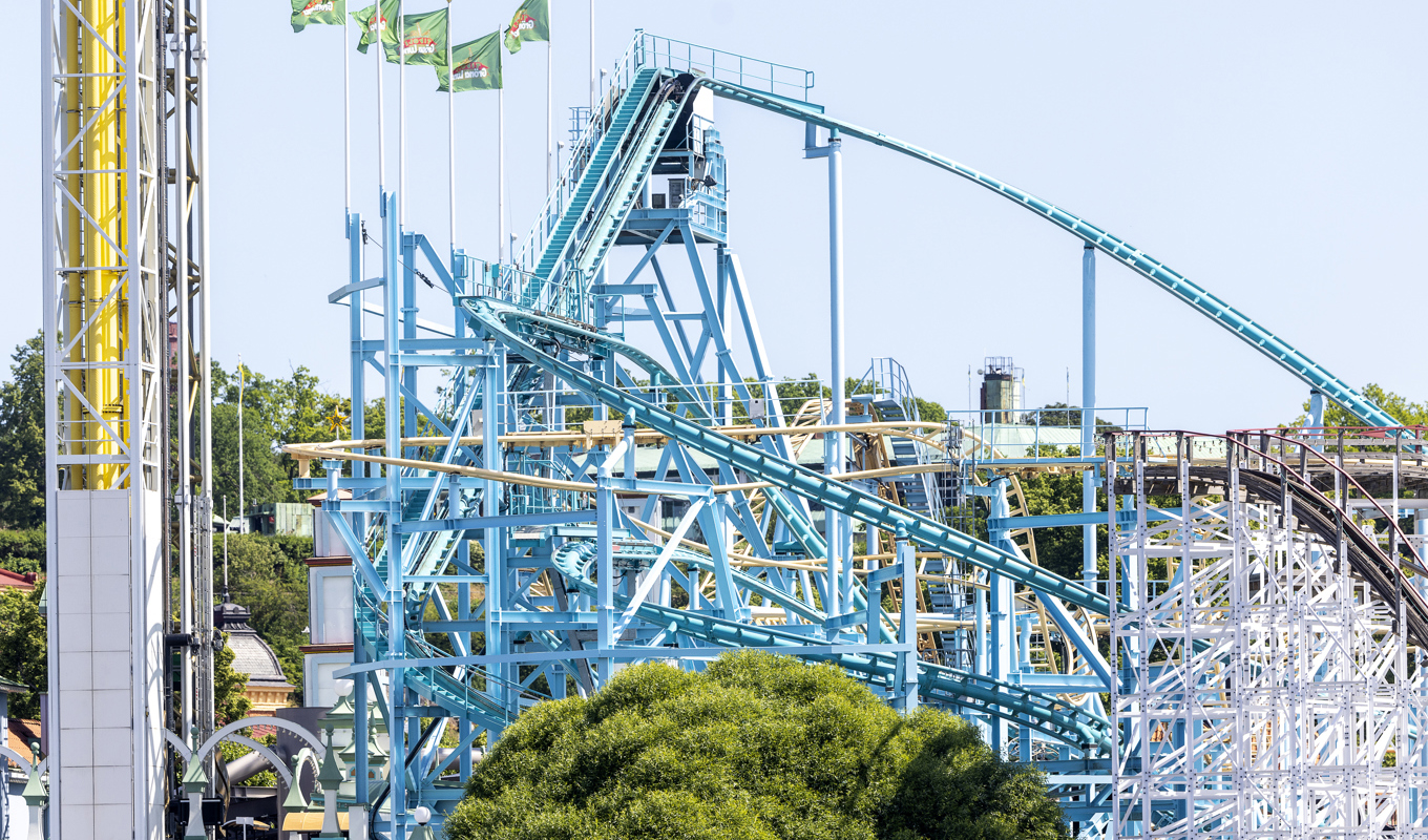 Jetline på Gröna Lund spårade ur i den allvarliga olyckan den 25 juni. Arkivbild. Foto: Stefan Jerrevång/TT