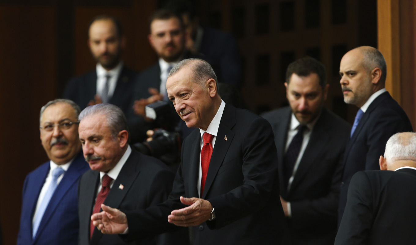 Turkiets president Recep Tayyip Erdogan. Arkivbild. Foto: Ali Unal/AP/TT