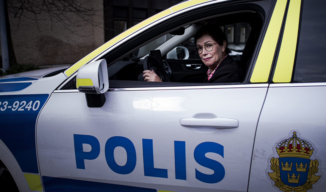 Polisförbundets ordförande Katharina von Sydow. Arkivbild. Foto: Tim Aro/TT