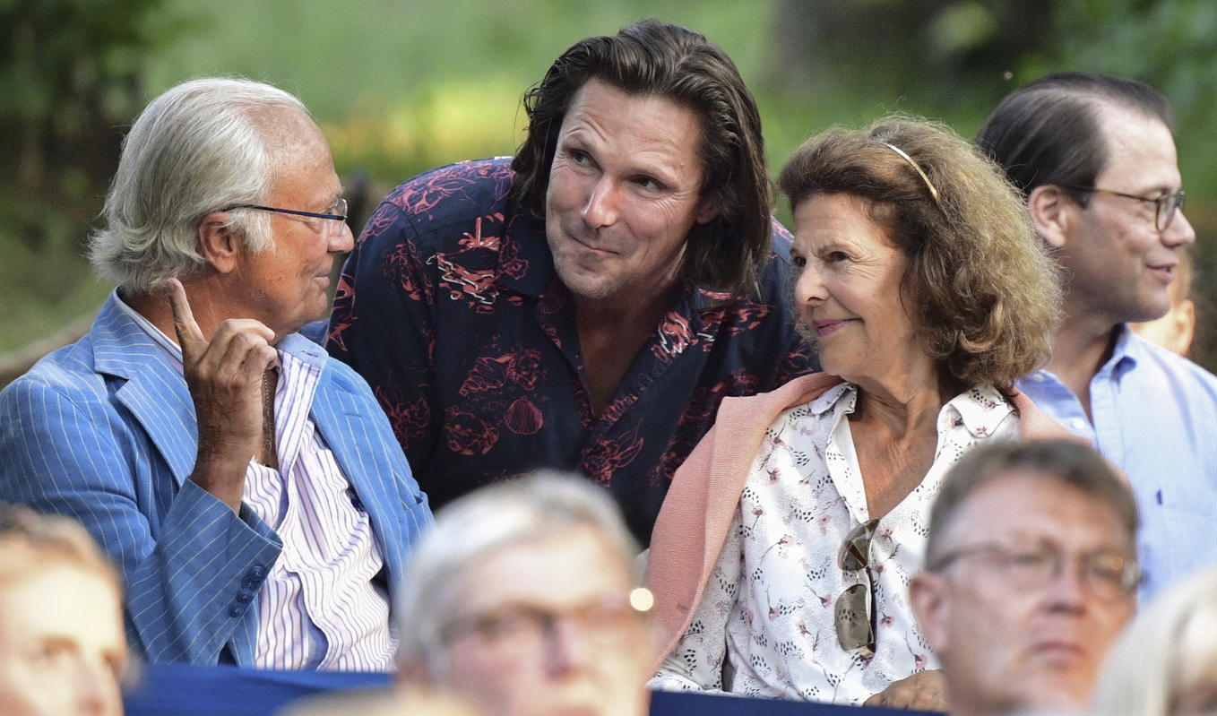 Kung Carl Gustaf, Patrick Sommerlath och drottning Silvia. Arkivbild. Foto: Jonas Ekströmer/TT