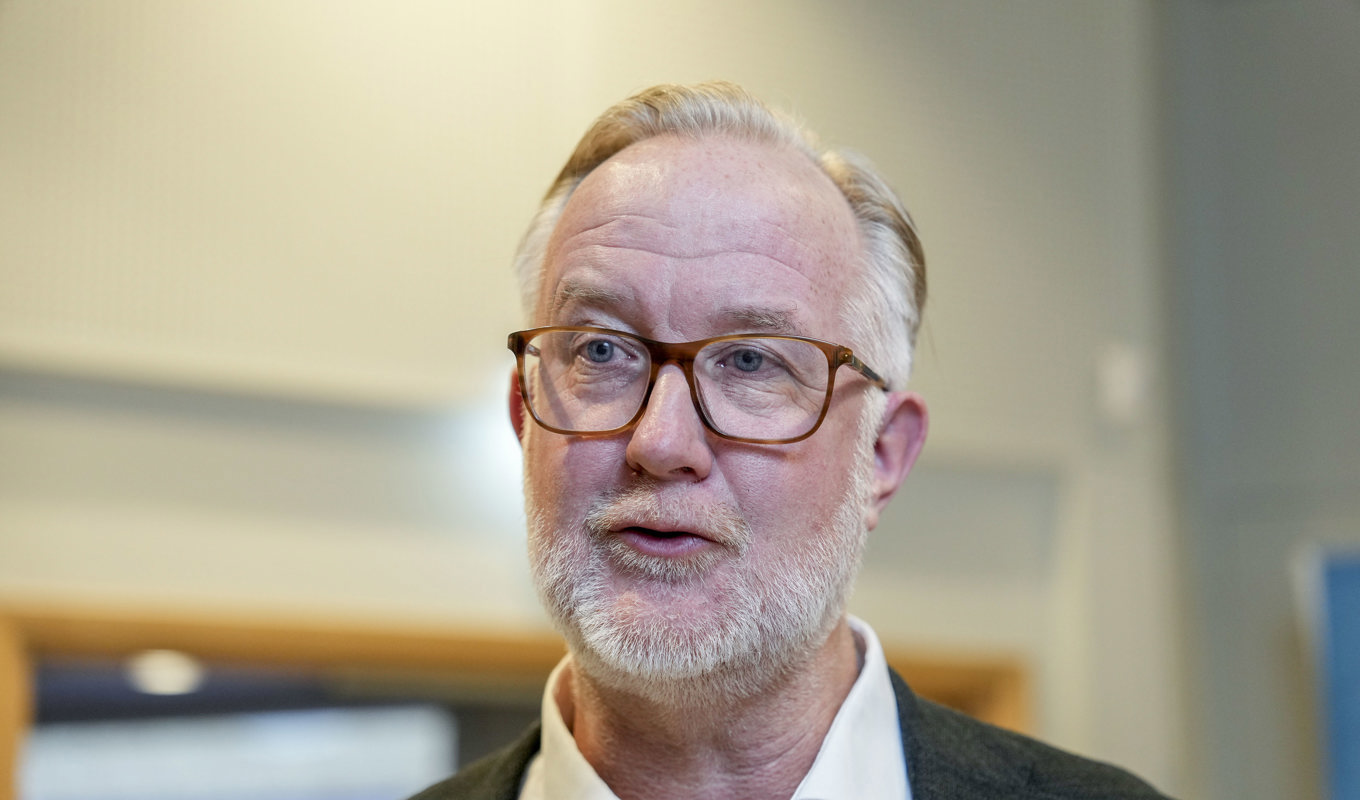 Partiledare Johan Pehrson under Liberalernas landsmöte på Linköping Konsert & Kongress. Foto: Carolina Byrmo/TT