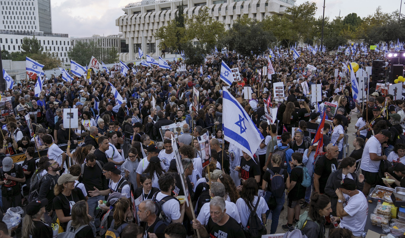 Marschen har pågått sedan i tisdags. Foto: Mahmoud Illean/AP/TT