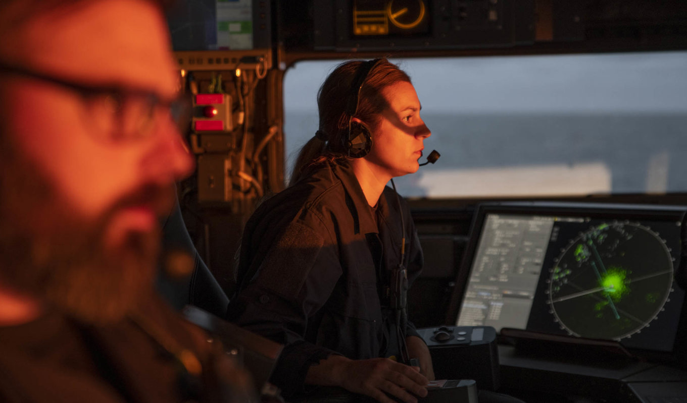Den svenska marinen deltar i övningen ”Freezing Winds 23” i Finska viken tillsammans med en rad Natoländer. Foto: Ola Jacobsen/Försvarsmakten