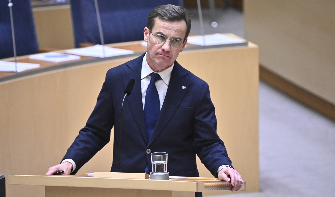 Ulf Kristersson kommenterade på måndagen SD-ledarens utspel. Arkivbild. Foto: Claudio Bresciani/TT