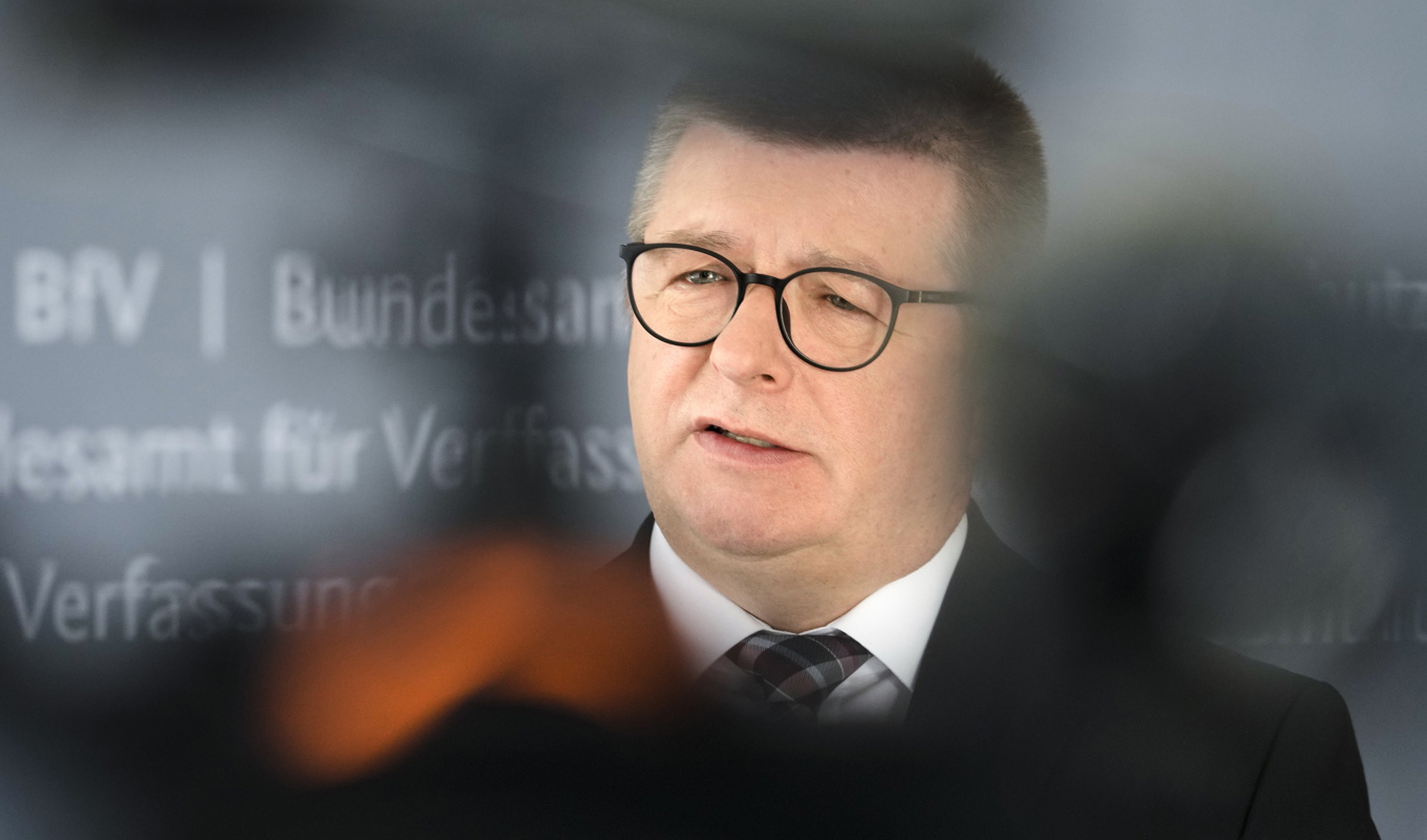 Tyske underrättelsechefen Thomas Haldenwang varnar för en ökad risk för islamistiska attacker på grund av kriget mellan Hamas och Israel. Arkivbild. Foto: Markus Schreiber/AP/TT