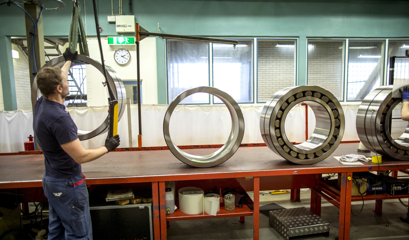 Tillverkning av lager vid SKF:s fabrik i Göteborg. Arkivbild. Foto: Björn Larsson Rosvall/TT