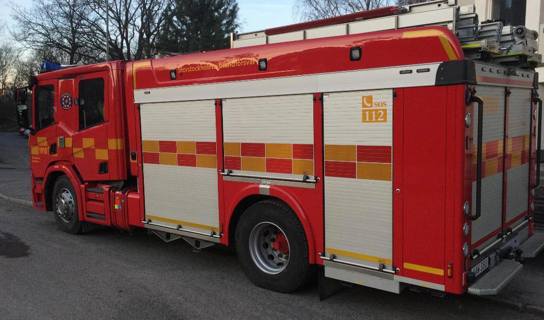 En brand har skett på ett äldreboende på Tjärna Ängar i Borlänge. Foto: Tony Lingefors