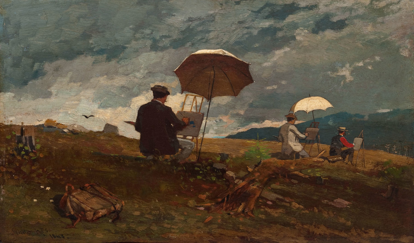 Paradoxalt nog infinner sig inte sällan en stillhet i stunder av intensiv kreativitet. White Mountains, av Winslow Homer (1836–1910). Foto: Public Domain