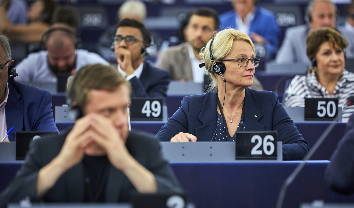 Socialdemokraten Heléne Fritzon i EU-parlamentet. Arkivbild. Foto: Fredrik Persson/TT