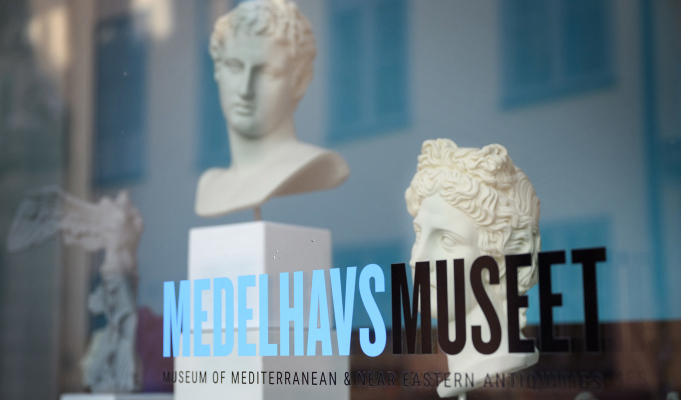 En av Medelhavsmuseets skulpturer skadades av en klumpig besökare. Arkivbild. Foto: Jessica Gow/TT