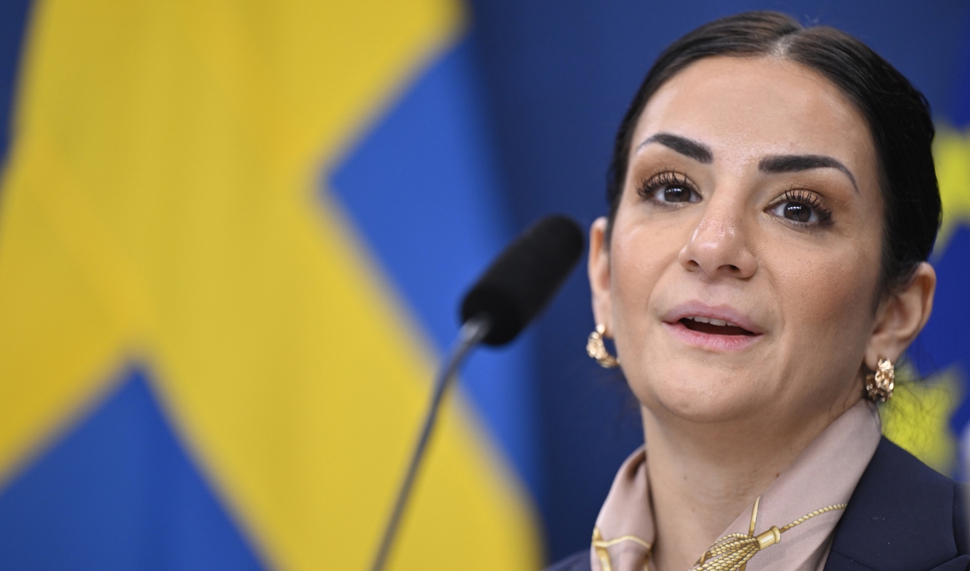 Kulturminister Parisa Liljestrand (M) hoppas att fler ska börja diskutera kultur. Arkivbild. Foto: Henrik Montgomery/TT
