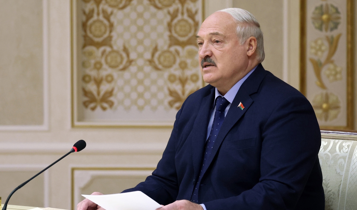 Belarus ledare Aleksandr Lukasjenko. Arkivbild. Foto: Valery Sharifulin/AP/TT