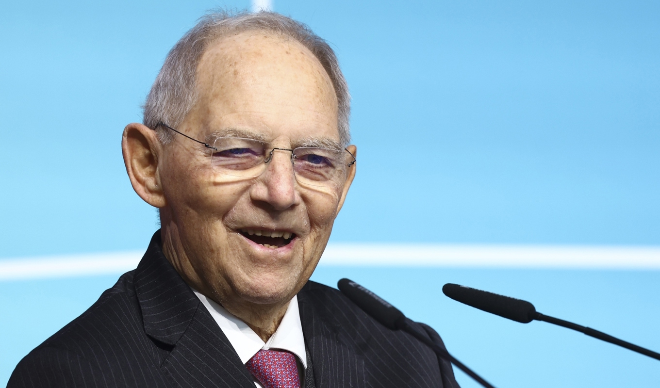 Den tyske toppolitikern Wolfgang Schäuble har avlidit vid 81 års ålder. Arkivbild. Foto: Lisi Niesner/poolfoto via AP/TT