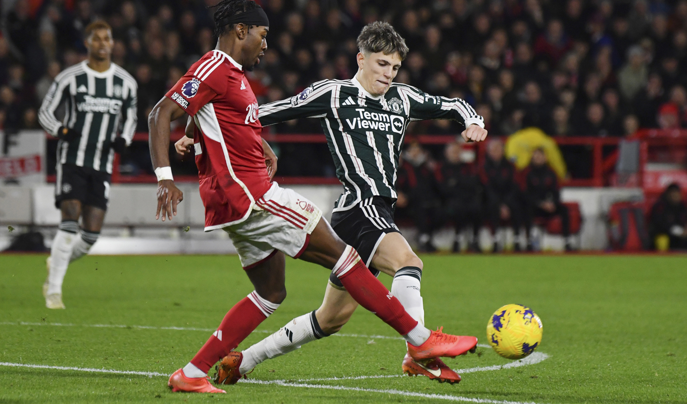 Anthony Elanga spelade fram till vinstmålet för Forest. Foto: Rui Vieira/AP/TT