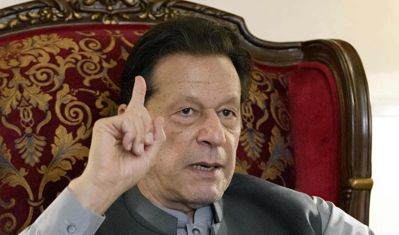 Imran Khan. Arkivbild. Foto: K.M. Chaudary/AP/TT