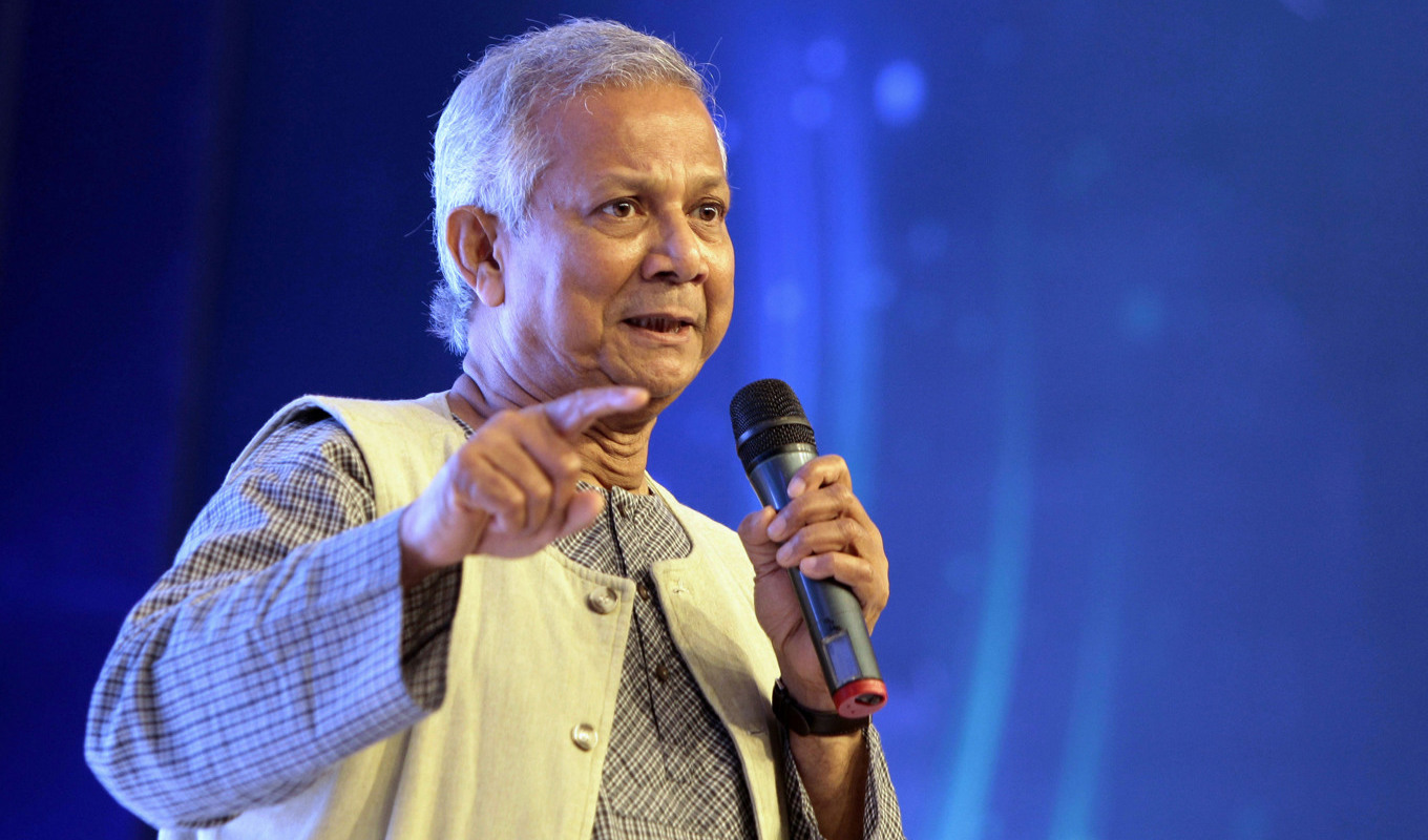 Fredspristagaren Muhammad Yunus. Arkivbild. Foto: A.M. Ahad/AP/TT