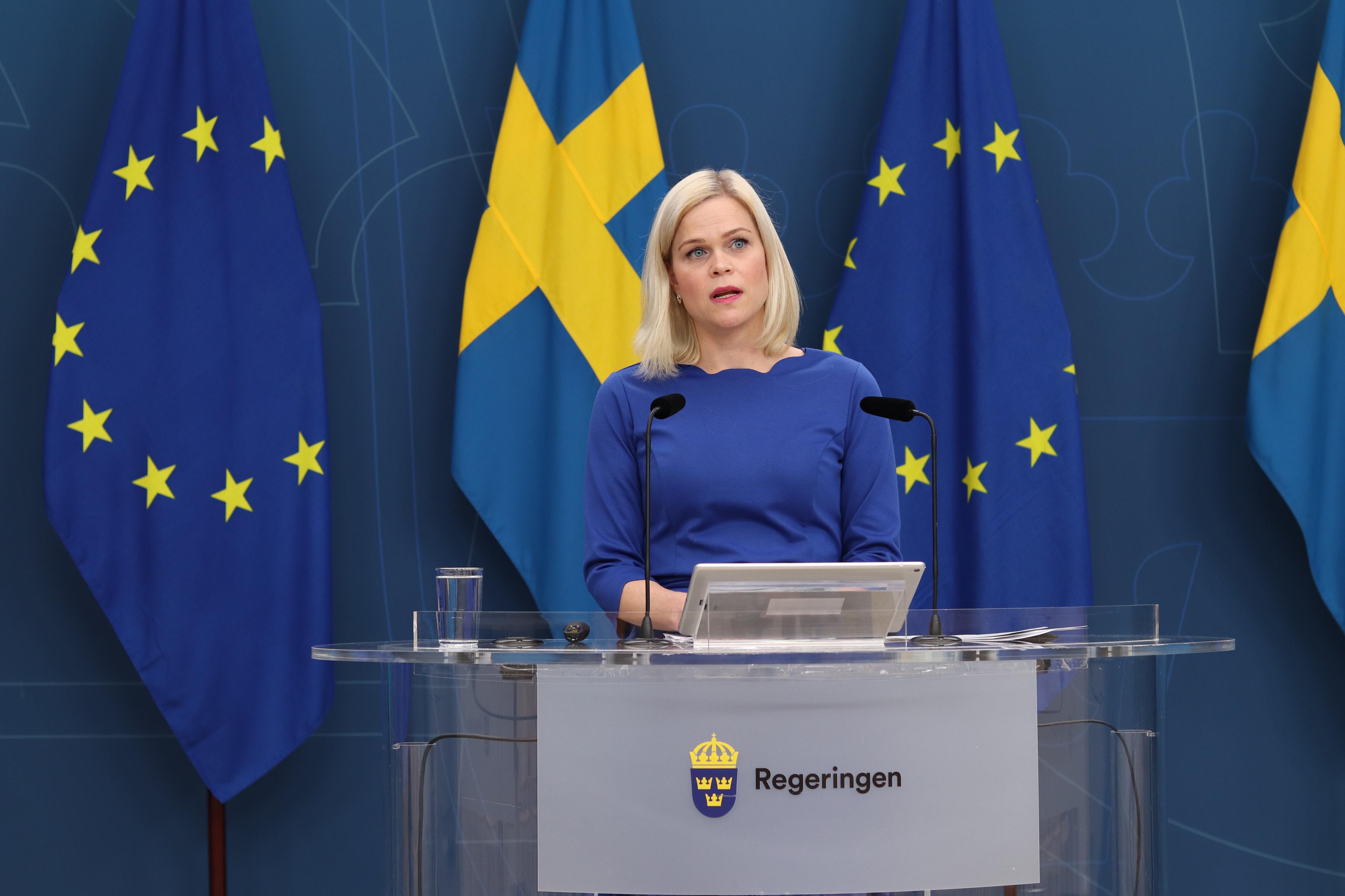 Paulina Brandberg (L), jämställdhets- och biträdande arbetsmarknadsminister. Foto: Elin Rappe/Regeringskansliet