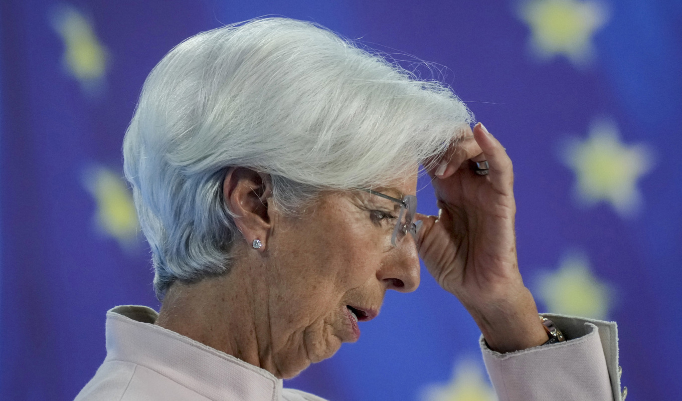 Färska inflationssiffror att ta ställning till för ECB-chefen Christine Lagarde och hennes direktion. Arkivbild Foto: Michael Probst AP/TT