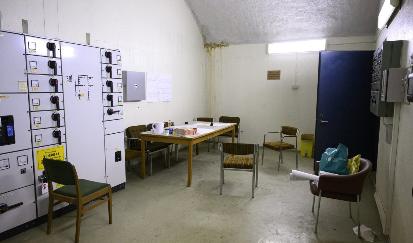 Stockholms största skyddsrum finns i Katarinaberget. Arkivbild. Foto: Jessica Gow/TT