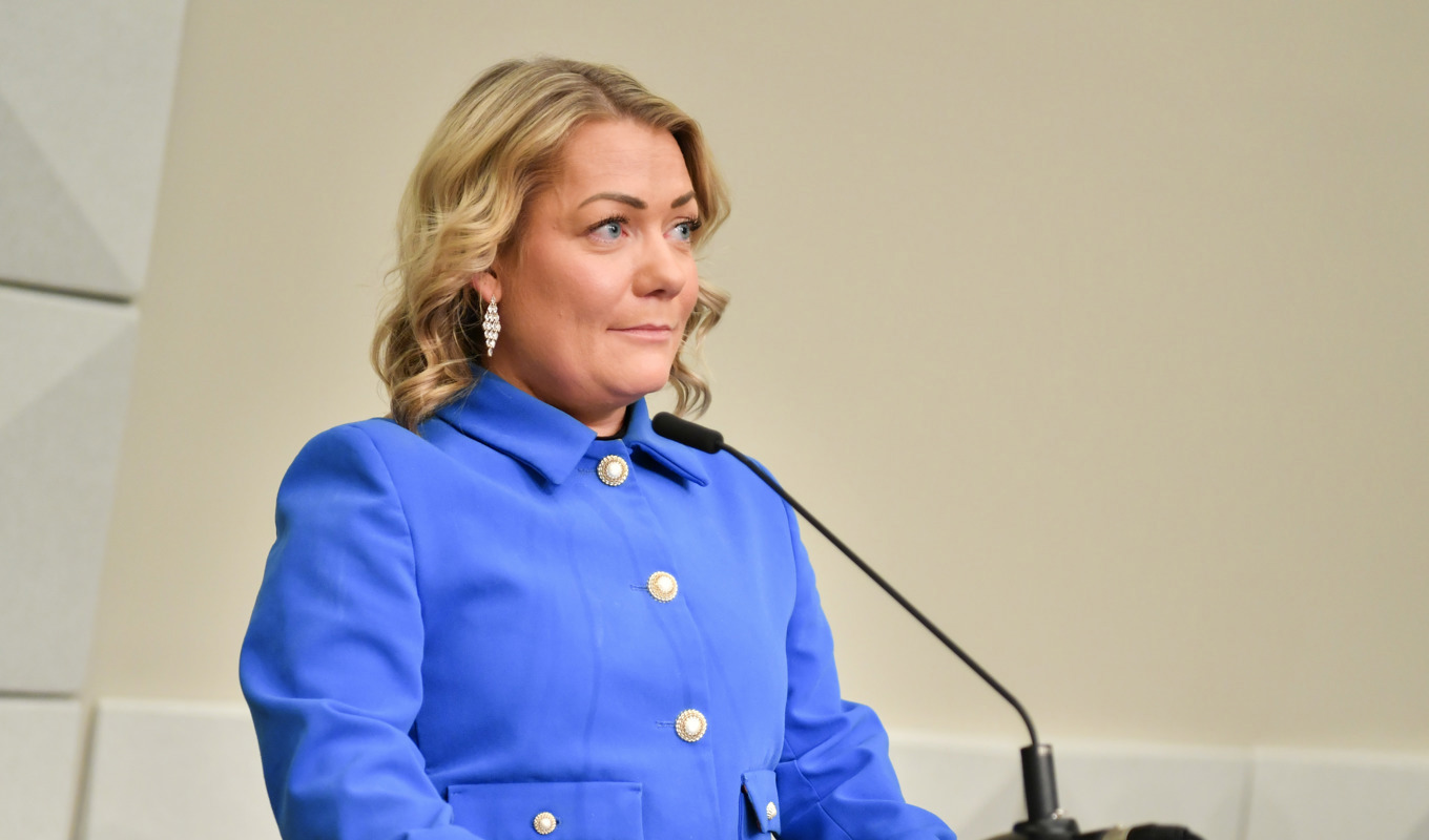 Den norska ministern Sandra Borch avgår. Foto: Rodrigo Freitas/NTB/TT