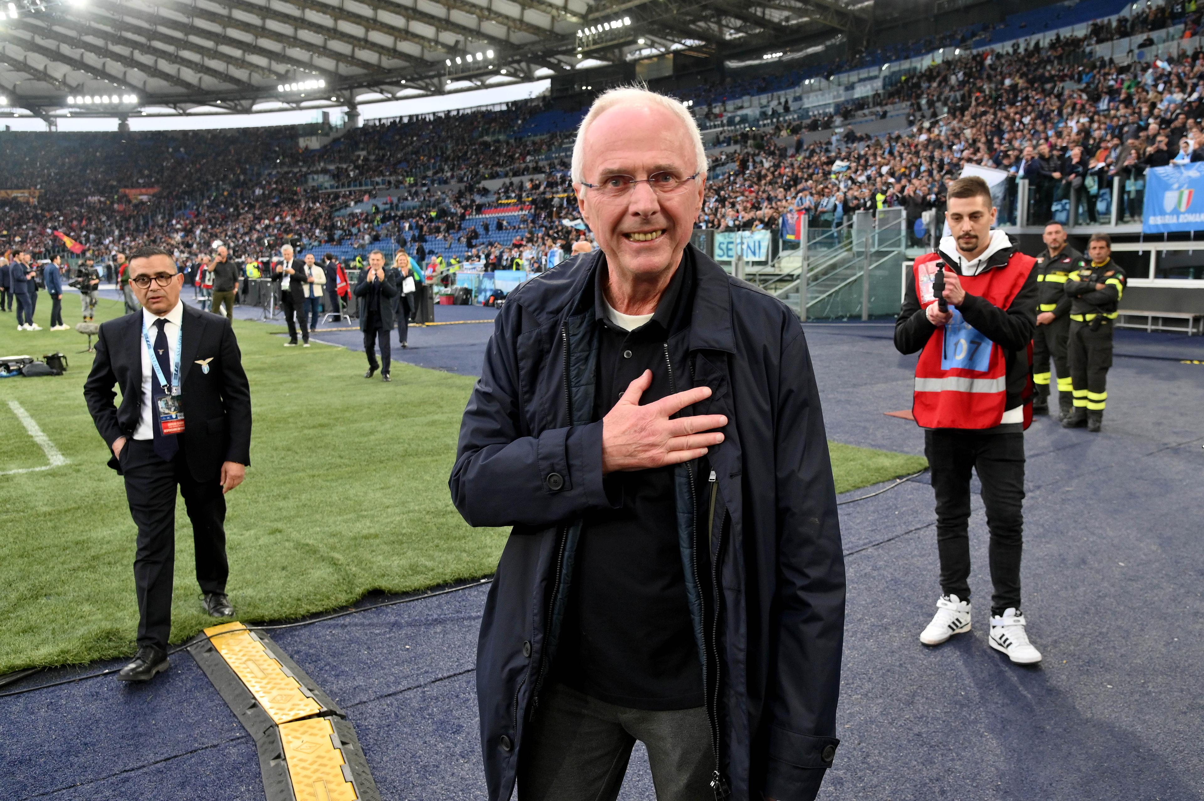 Sven-Göran Eriksson på plats i Rom för derbyt mellan Lazio och Roma i mars förra året. Foto: Marco Rosi, Fotonotizia/Getty