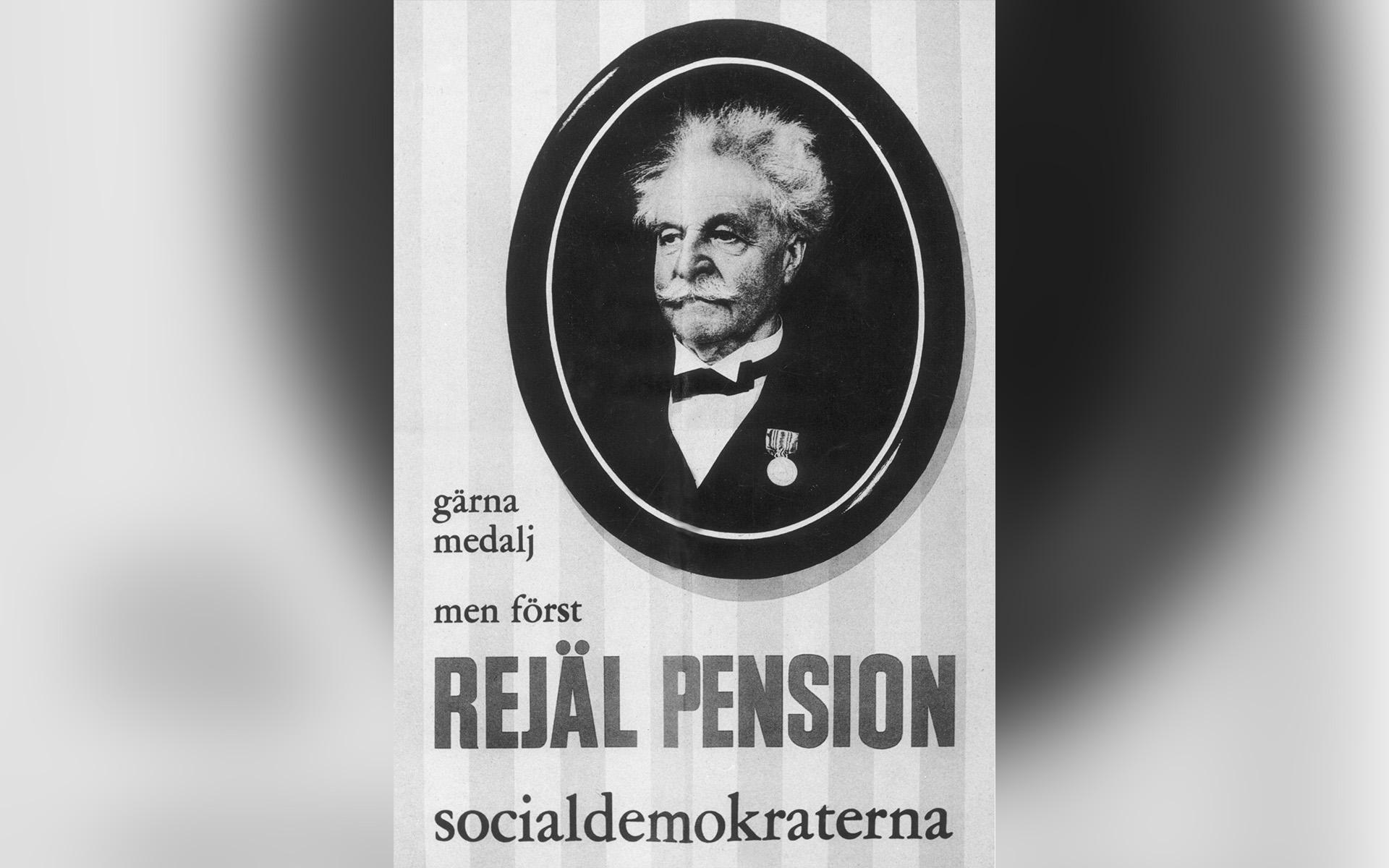 Socialdemokraternas affisch inför extravalet 1958 kan kanske ge idrottsrörelsen en kampanjidé. Foto: TT