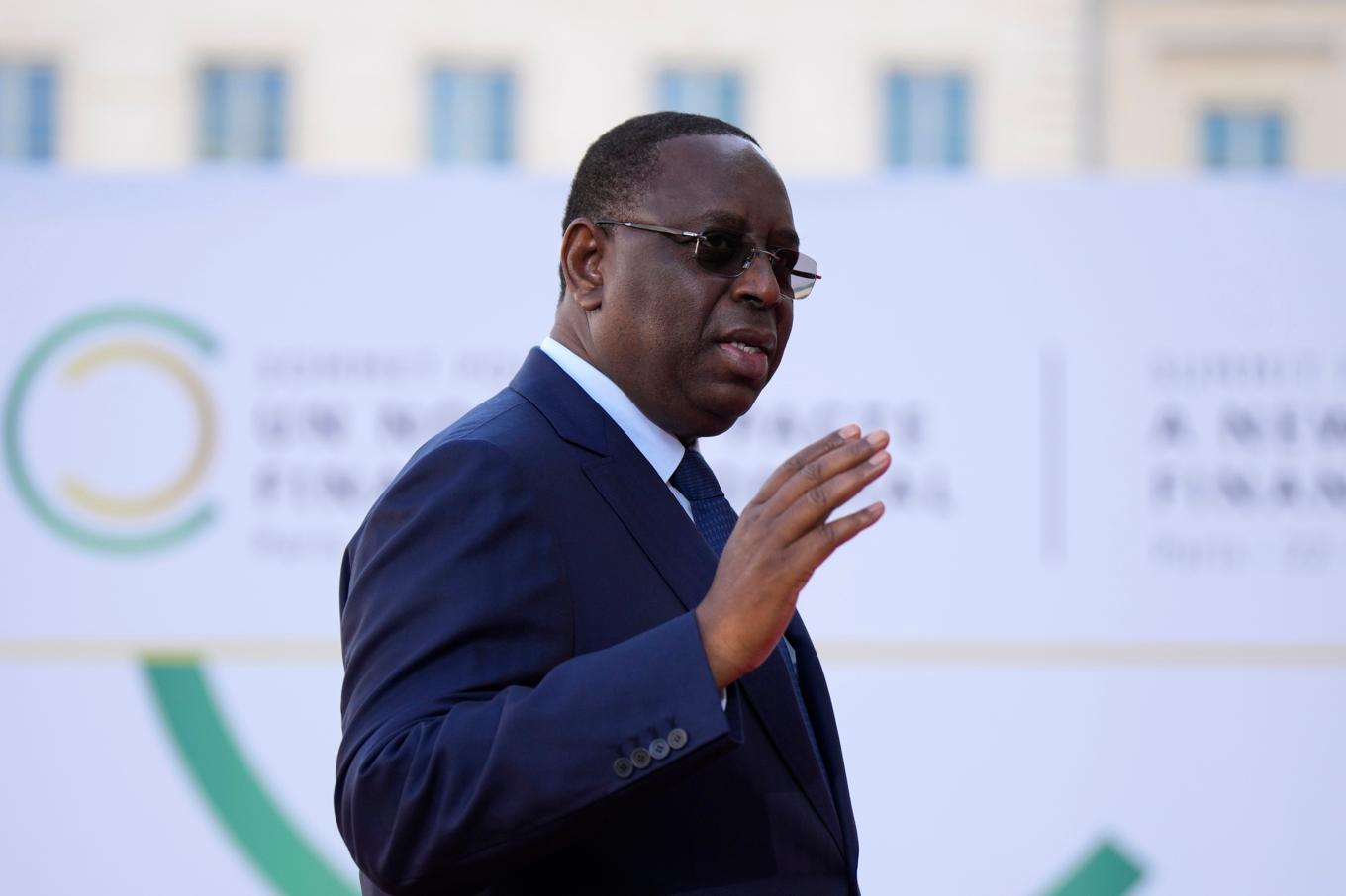 Senegals president Macky Sall. Arkivbild. Foto: Lewis Joly/AP/TT