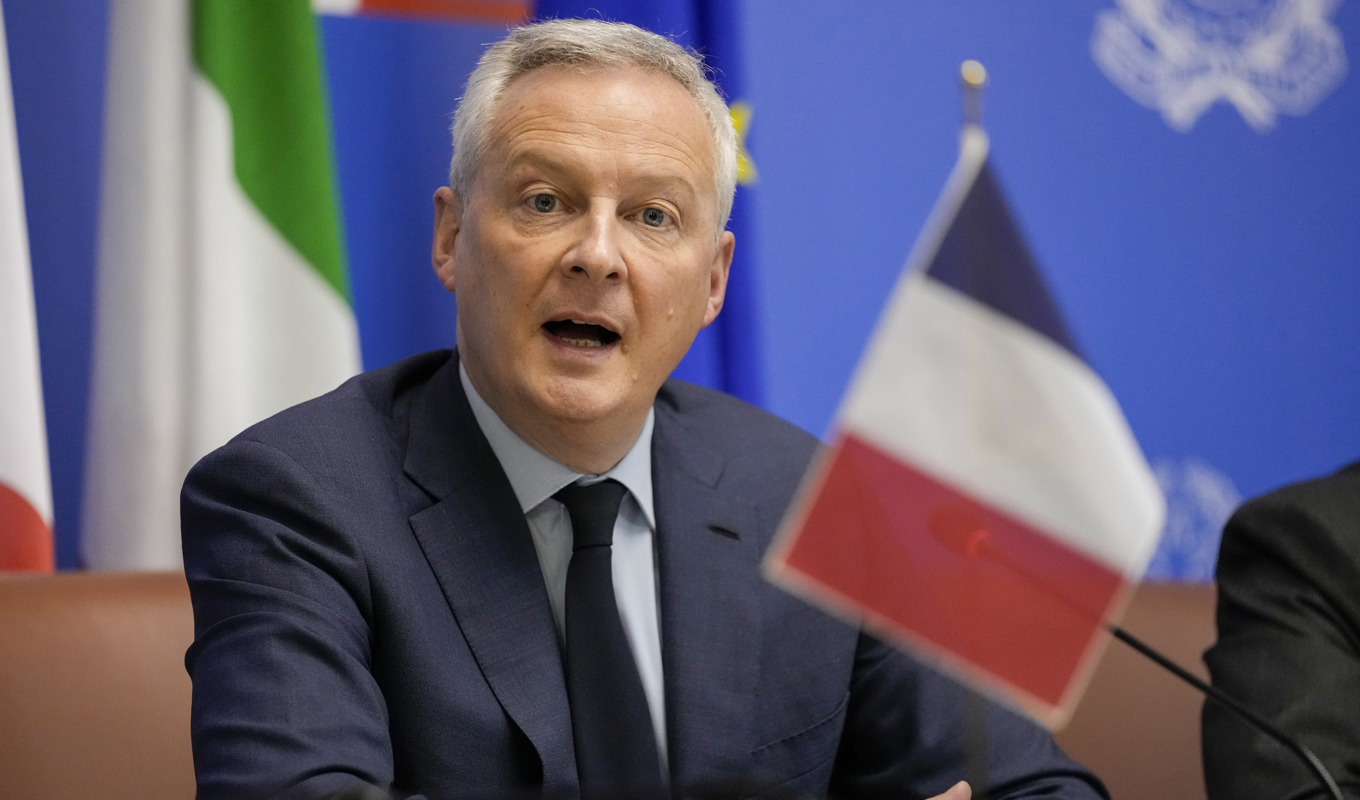 Frankrikes finansminister Bruno Le Maire. Arkivbild. Foto: Andrew Medichini/AP/TT