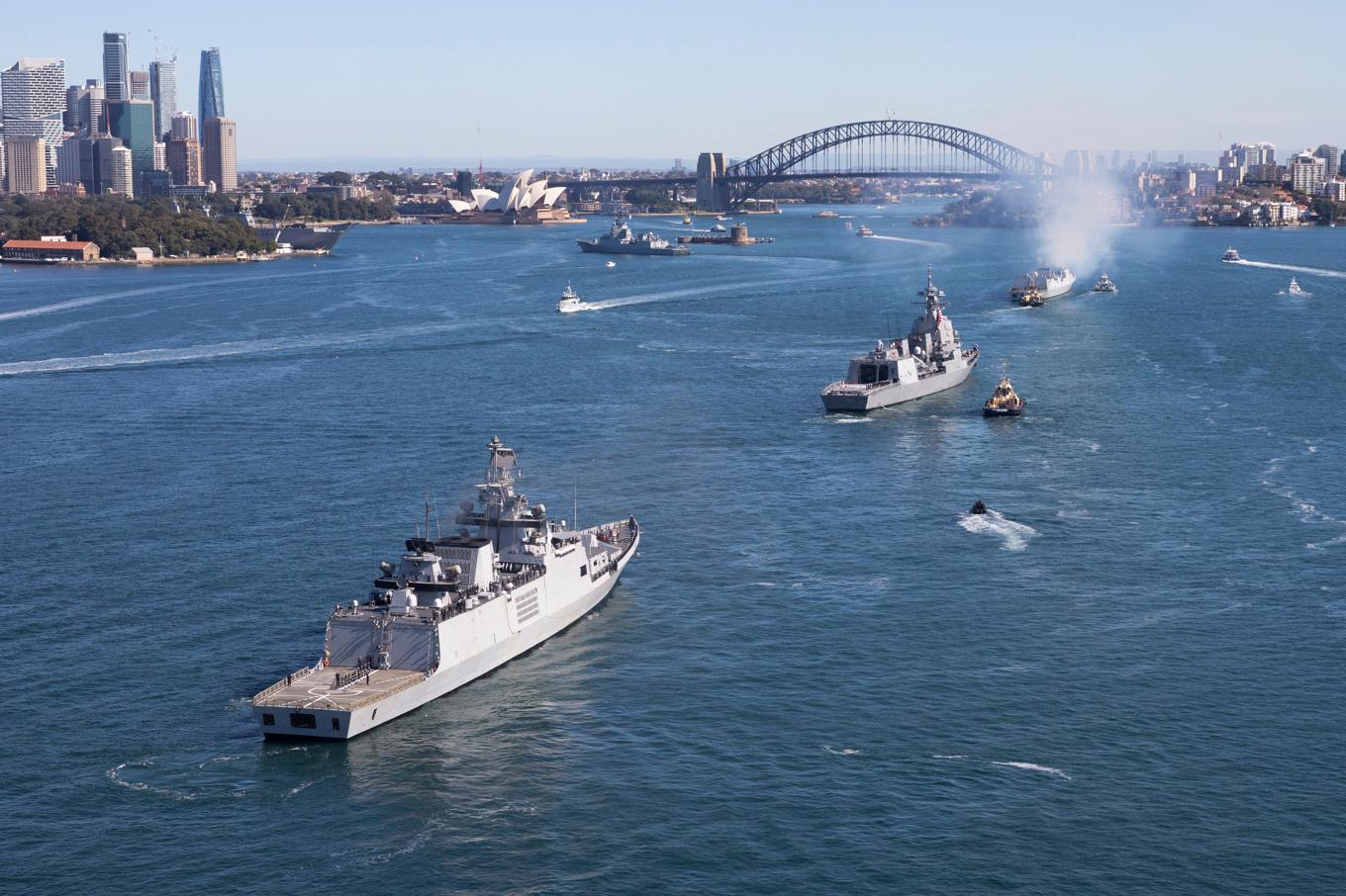 Australien beställer flera nya stridsfartyg. Arkivbild. Foto: POIS Peter Thompson/Royal Australian Navy via AP/TT