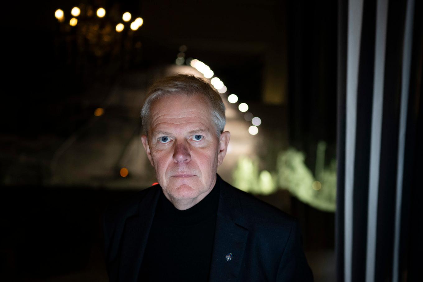 Björn Lyrvall, generaldirektör Försvarets Radioanstalt (FRA), i samband med konferensen Folk och Försvar 2024. Foto: Pontus Lundahl/TT