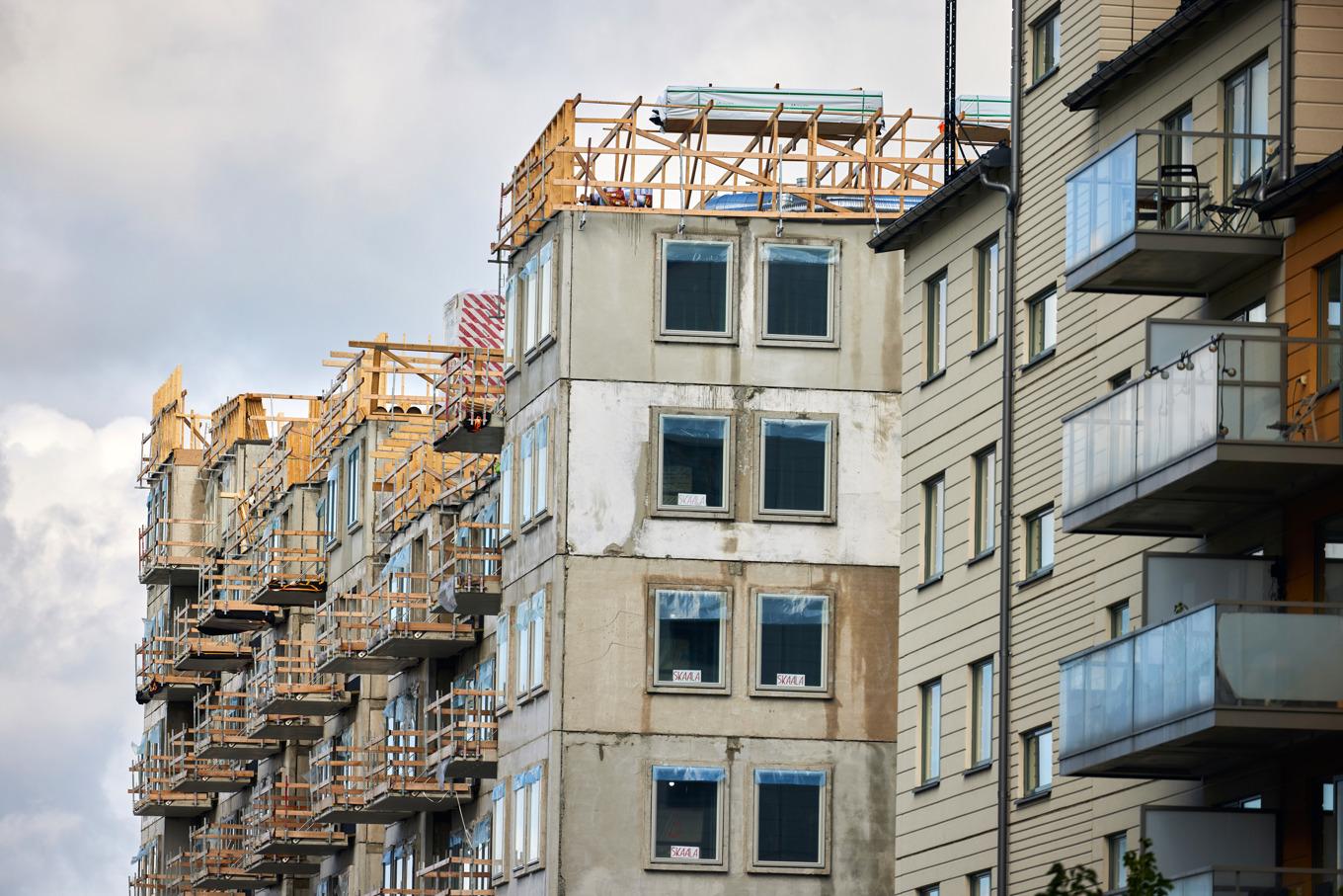 Nya siffror för bostadsbyggandet har publicerats. Arkivbild. Foto: Fredrik Persson/TT