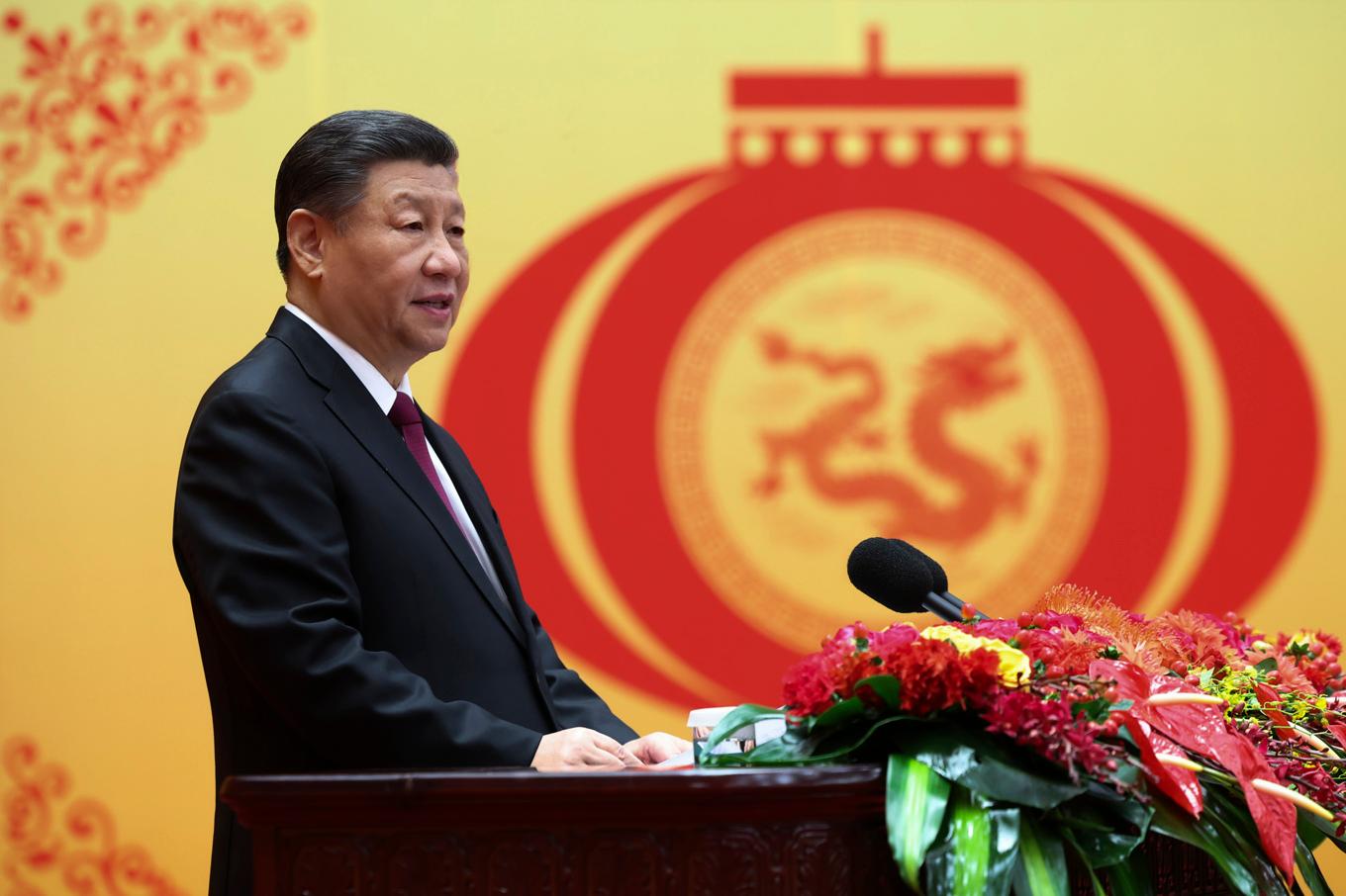 Den kinesiske presidenten Xi Jinping dras med en ekonomi på sparlåga. Arkivbild. Foto: Ju Peng/Xinhua via AP/TT