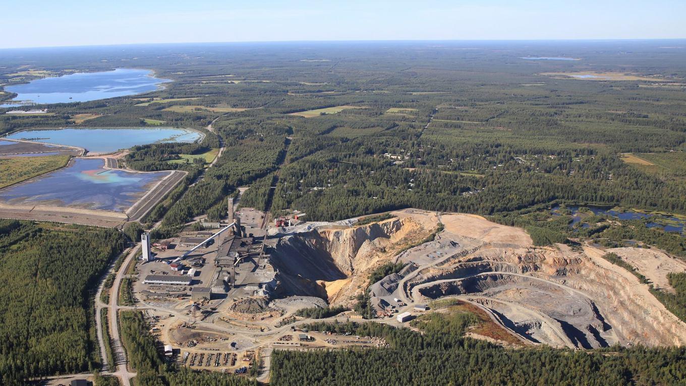 Med hjälp av ett gravitationsbatteri ska den gamla gruvan Pyhäsalmi i Finland förvandlas till energilager. Pressbild. Foto: Gravitricity/TT