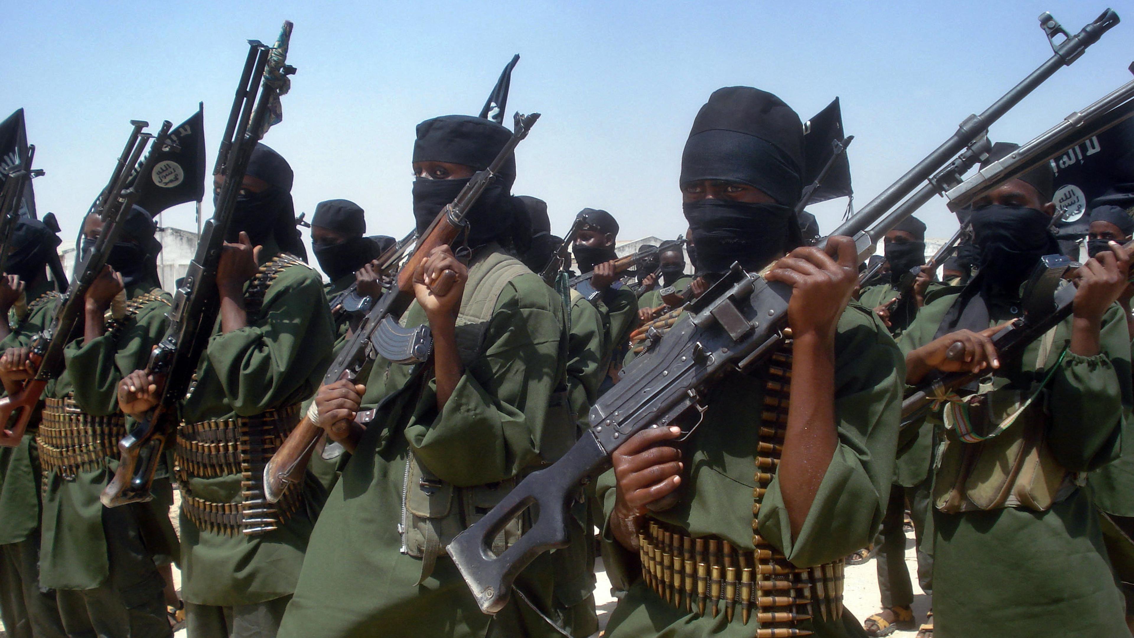 Somaliska al-Shabaab är lojala mot al-Qaida, och bedriver både kamp mot den somaliska regeringen i Mogadishu och terrorverksamhet utomlands. Foto: Abdurashid Abdulle/AFP via Getty Images