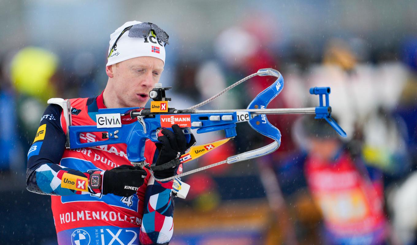 Johannes Thingnes Bø vann sprinten i Canmore. Arkivbild. Foto: Javad Parsa/NTB/TT