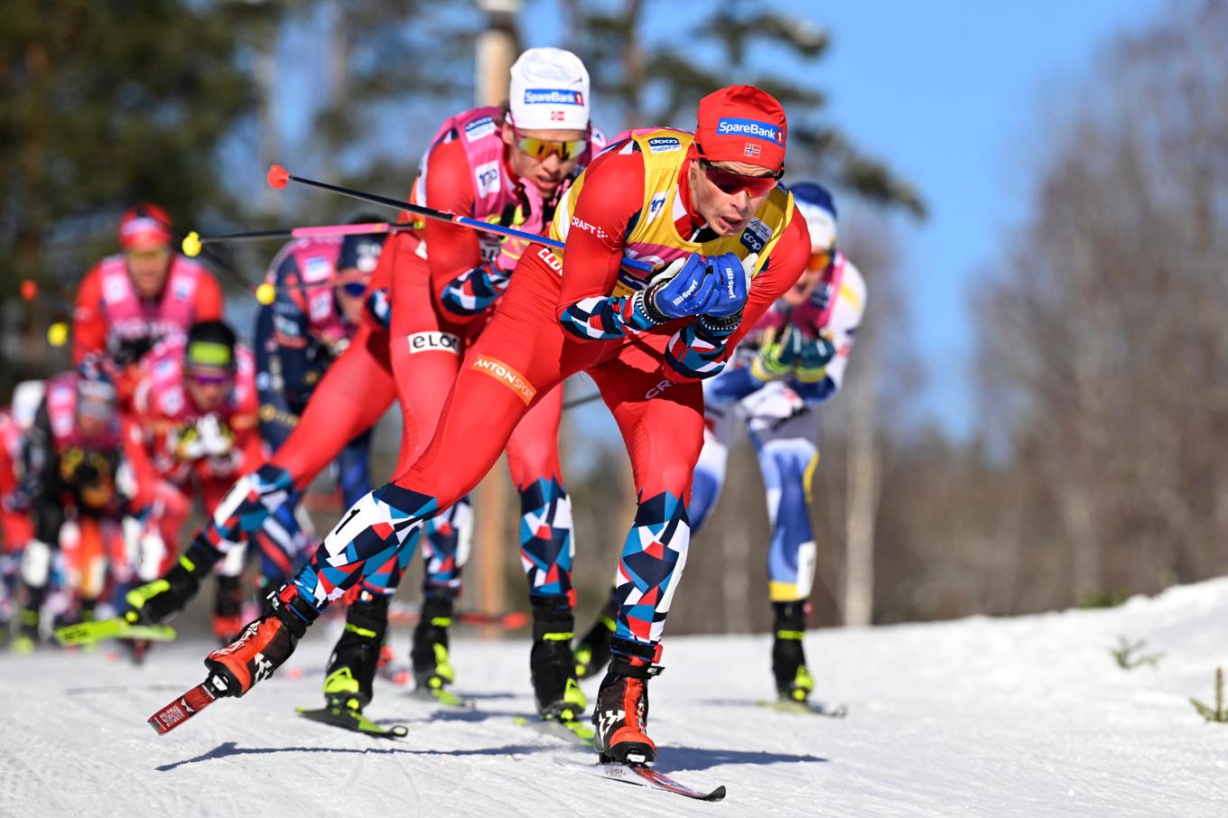 Østberg Amundsen vann den totala världscupen. Foto: Anders Wiklund/TT