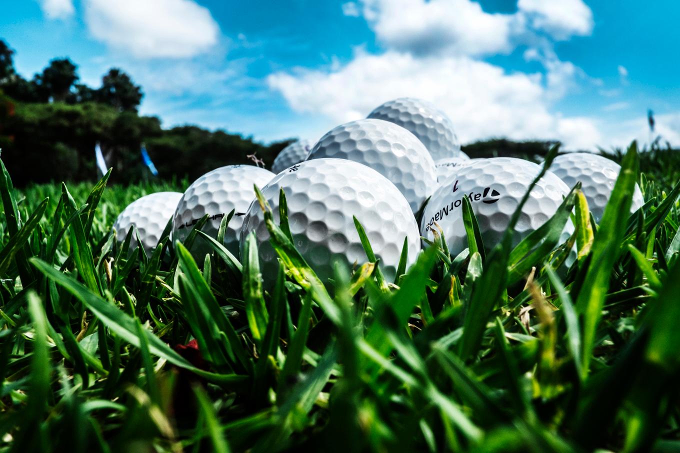 En hög med golfbollar . Arkivbild. Foto: Yvonne Åsell/SvD/TT