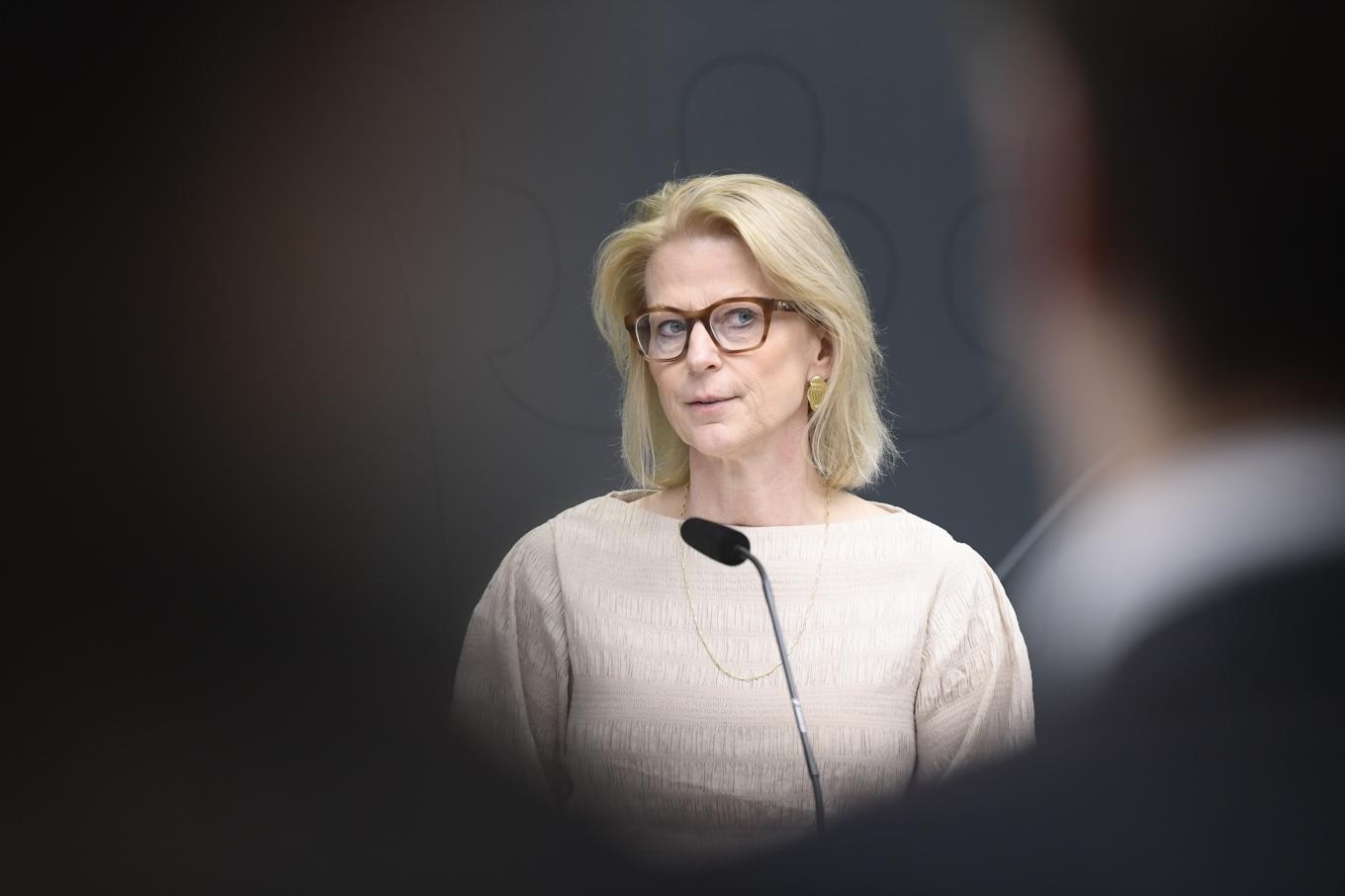 Enligt finansminister Elisabeth Svantesson (M) kommer regeringen med förslag som innebär förstärkningar på 16,8 miljarder i vårändringsbudgeten. Foto: Samuel Steén/TT