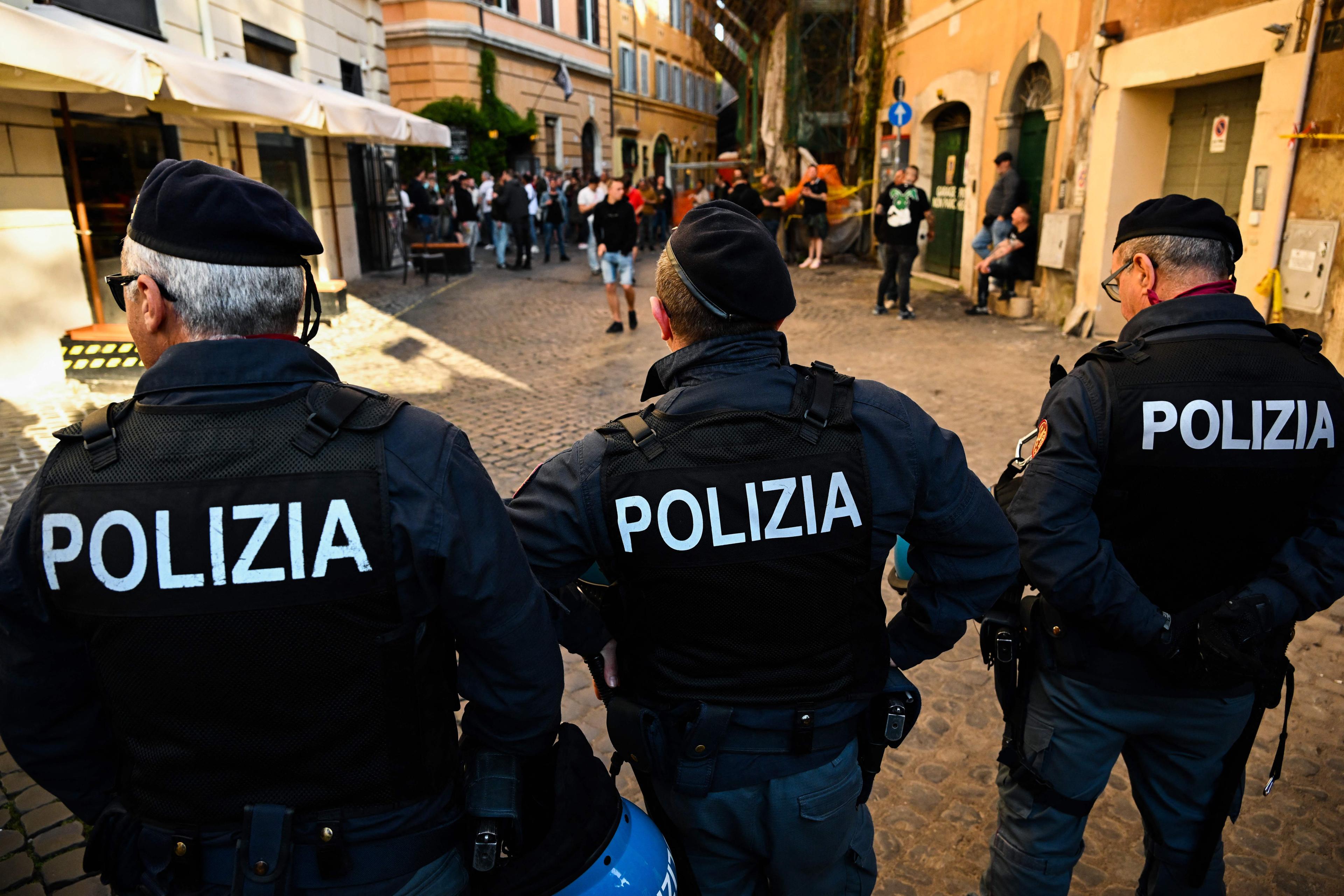 Italiensk polis i Rom. Foto: Andreas Solaro/AFP via Getty Images