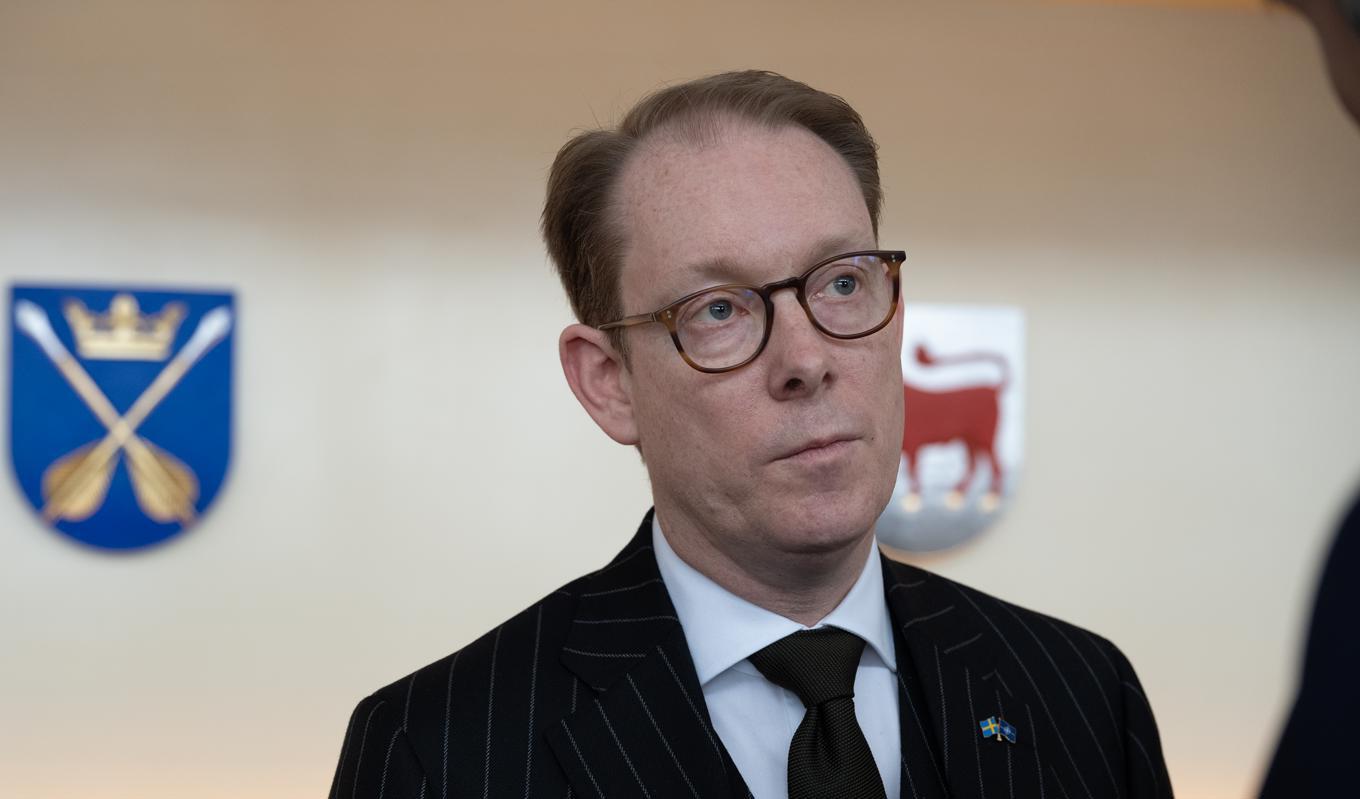 Utrikesminister Tobias Billström. Foto: Roger Sahlström.