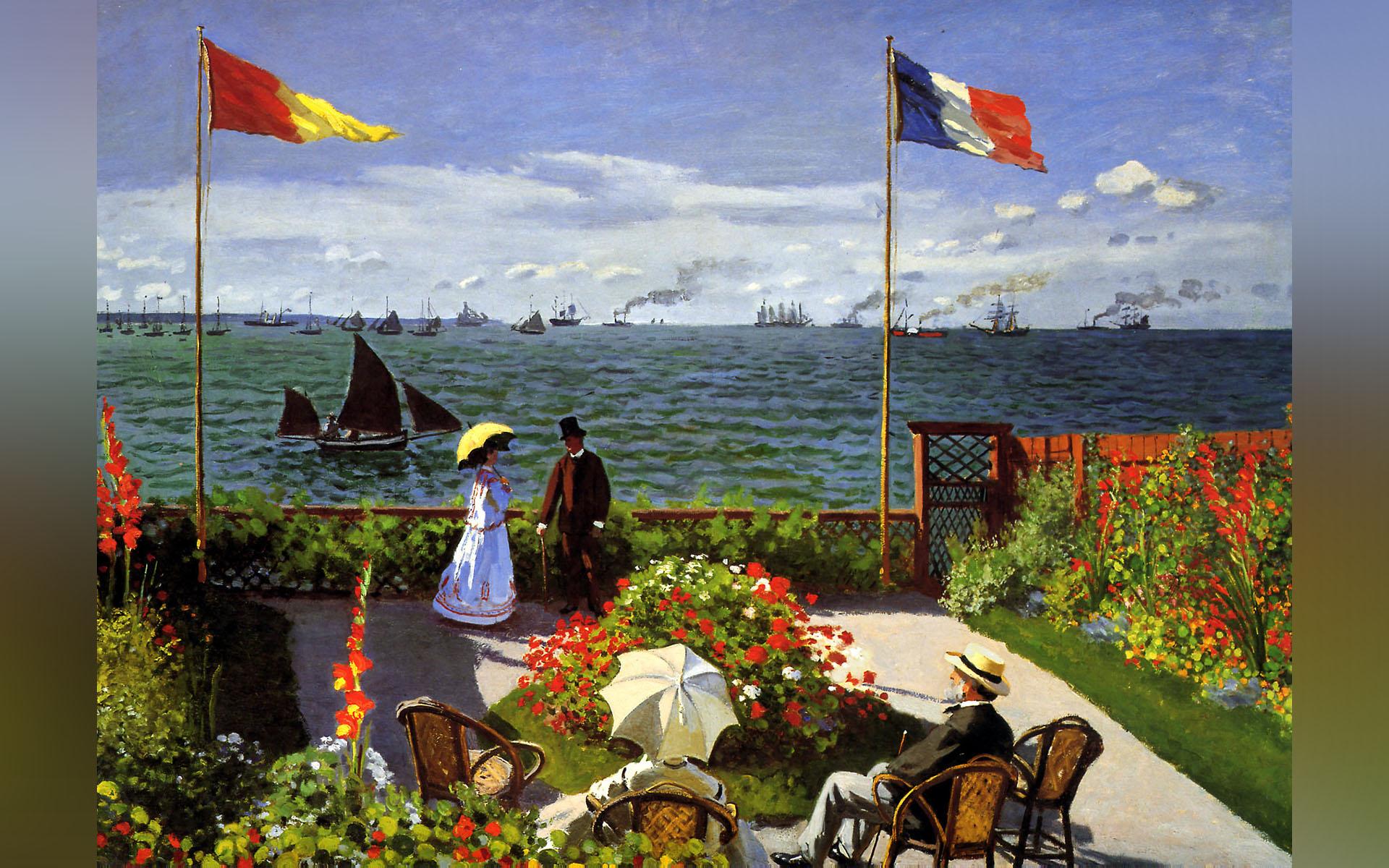 Modernitetens klocka rusar fram och vi med den. Konst kan påminna oss om andra värden. Något beskuren målning av Claude Monet (1840–1926). Foto: Public Domain