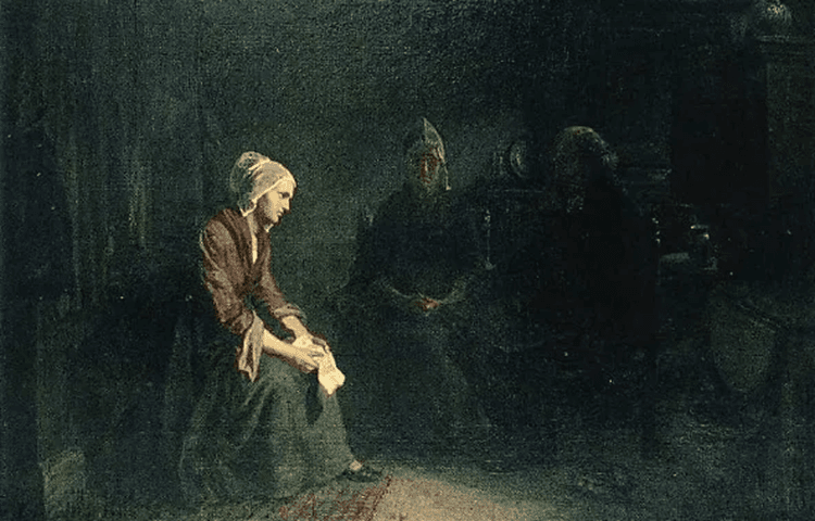 Ibland kan tystnaden vara det mest täta språket, vilket ger perspektiv på lingvistikens utmaningar. Målning av Henry Ritter (1816–1853). Foto: Public Domain