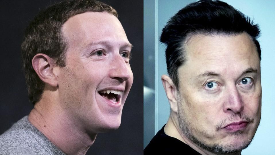 Marc Zuckerberg har anledning att vara gladare än "rivalen" Elon Musk. Arkivbilder. Foto: Mark Lennihan/AP, Ebrahim Noroozi/AP/TT