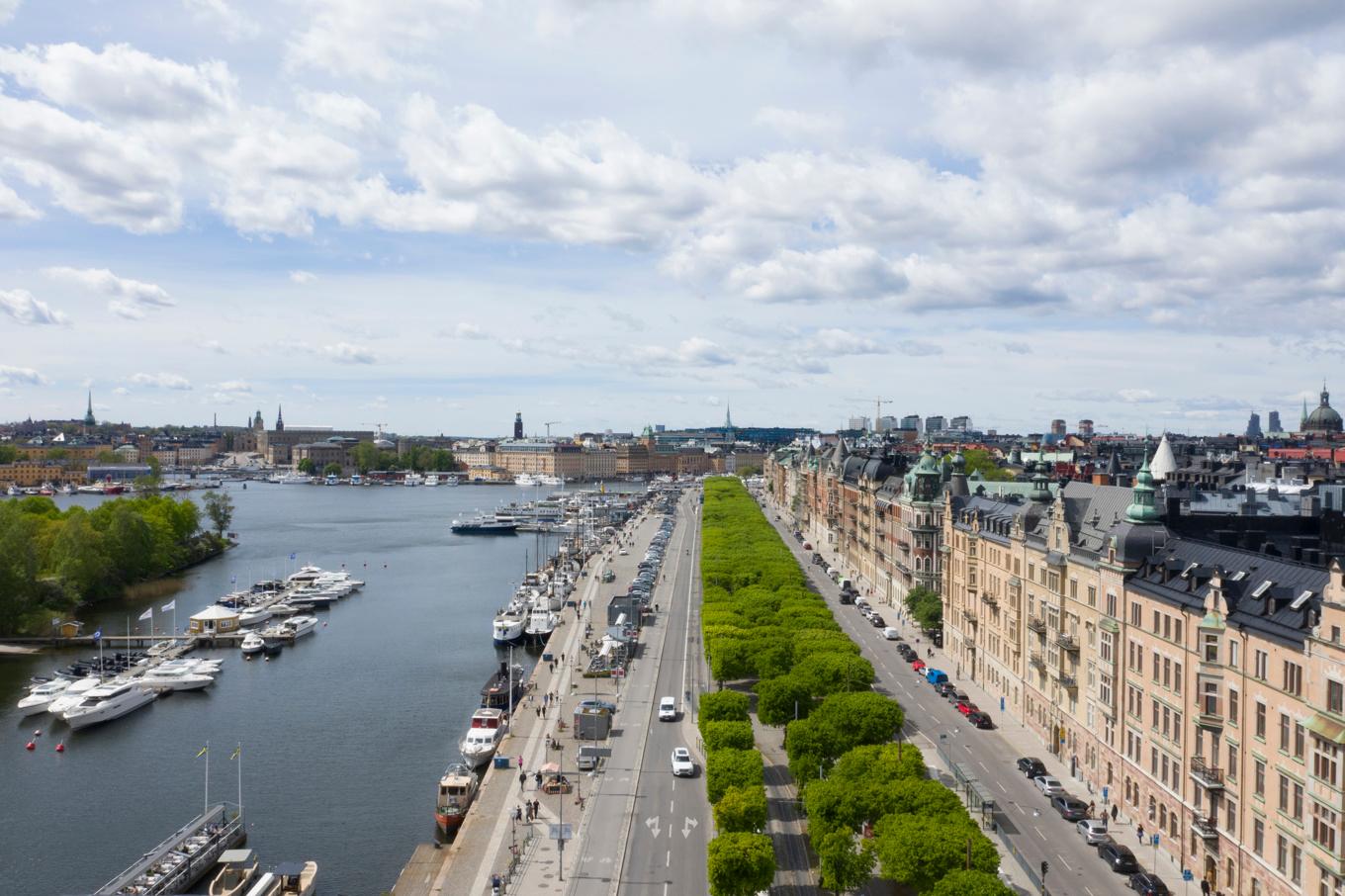 Vy över Strandvägen på Östermalm i centrala Stockholm. Arkivbild. Foto: Fredrik Sandberg/TT
