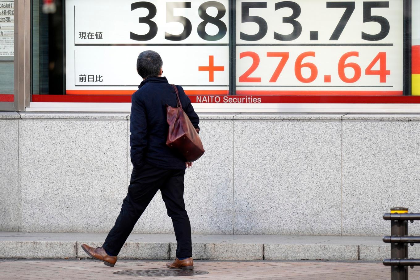 Tokyobörsen tog ett steg framåt i den tidiga torsdagshandeln. Arkivbild. Foto: Eugene Hoshiko/AP/TT